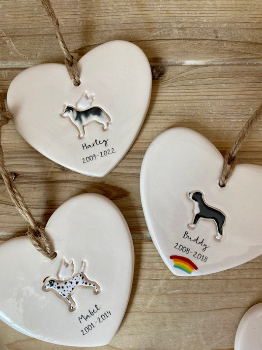 Personalised Dog Memorial Ornament