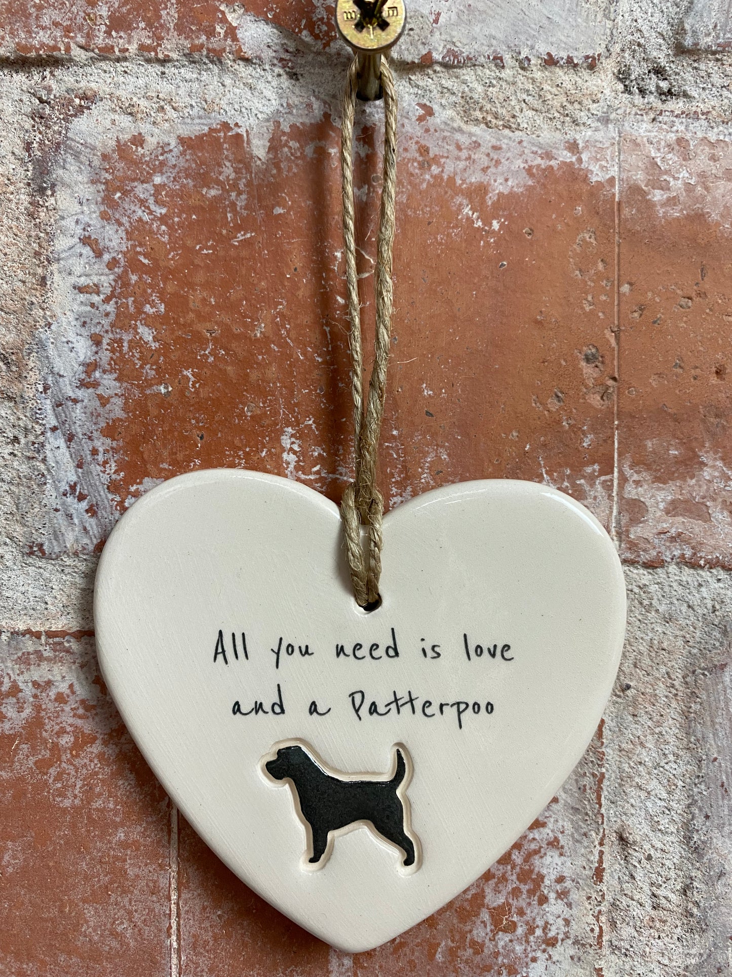 Patterpoo Ceramic Heart Ornament