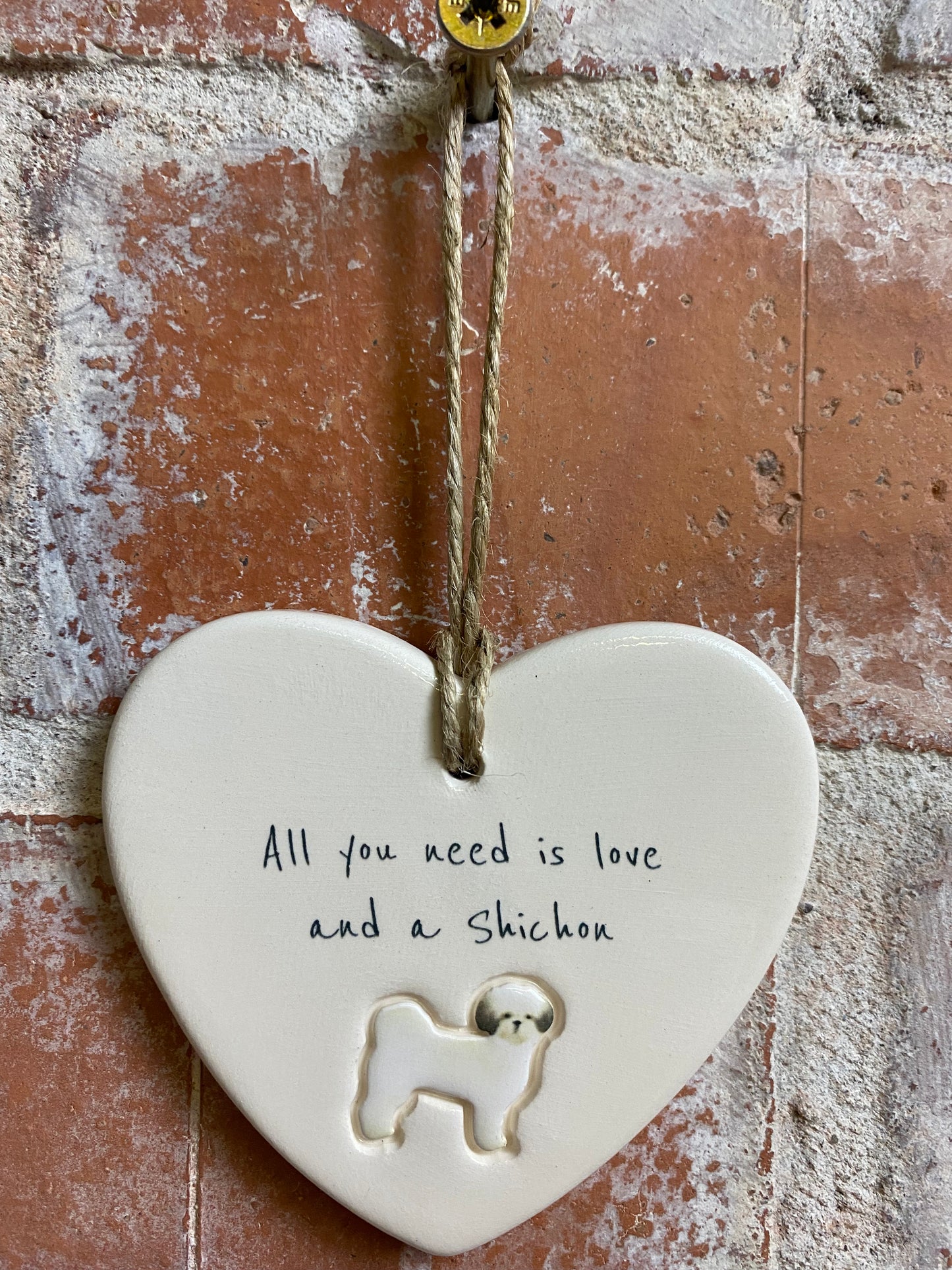Shichon Ceramic Heart Ornament