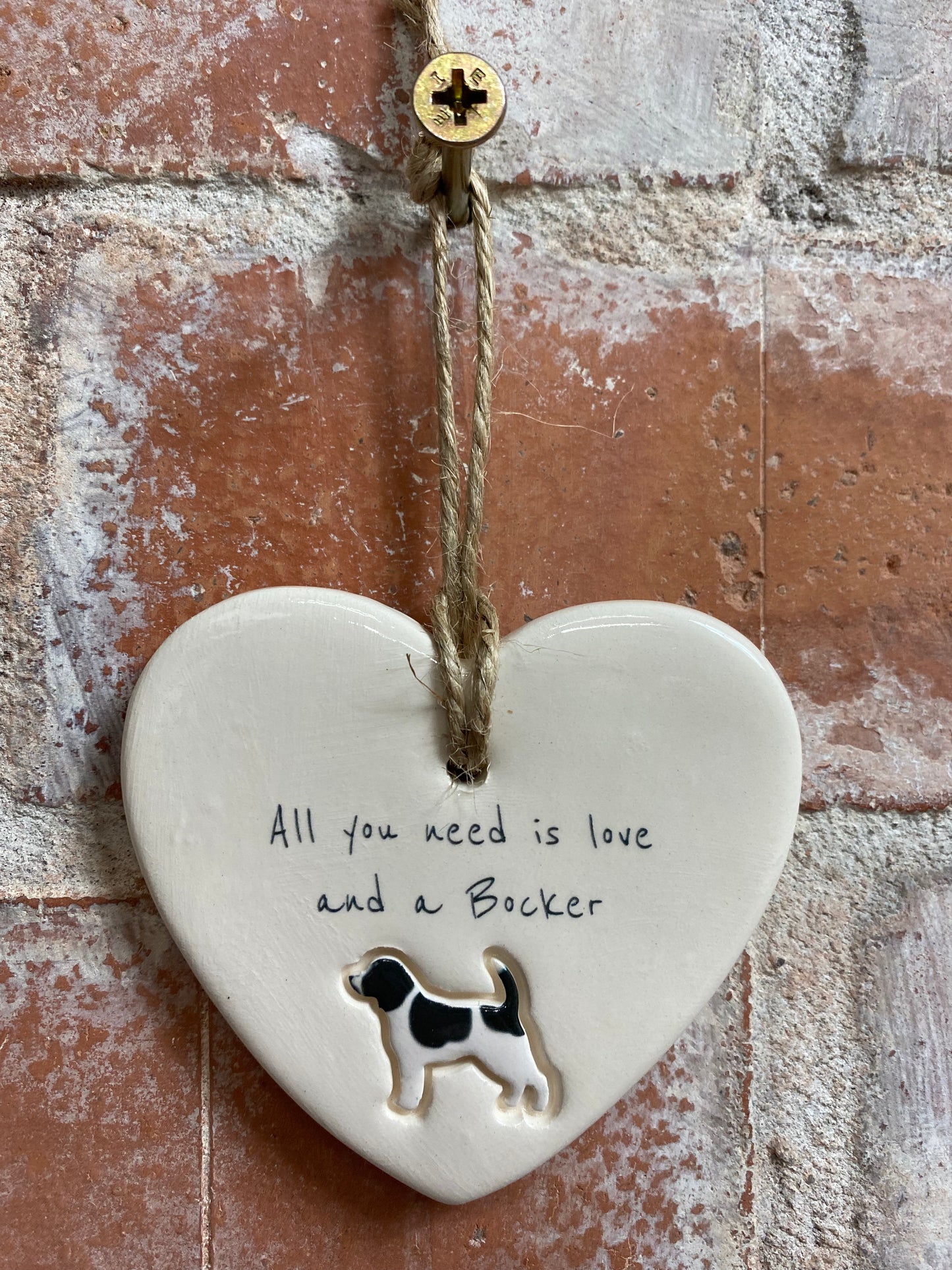 Bocker Ceramic Heart Ornament