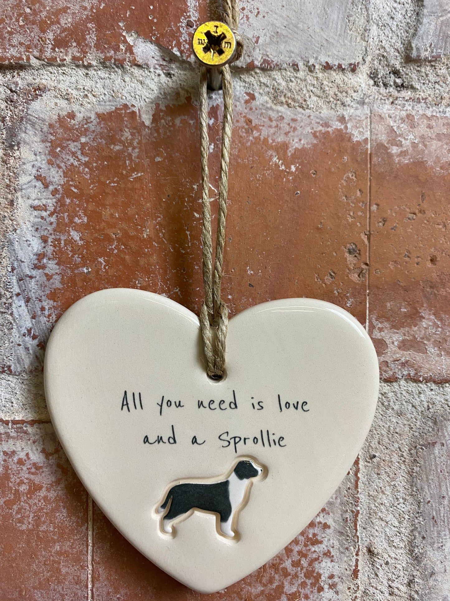 Sprollie Ceramic Heart Ornament
