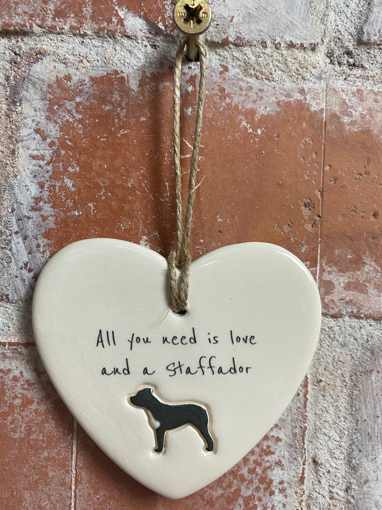 Staffador Ceramic Heart Ornament
