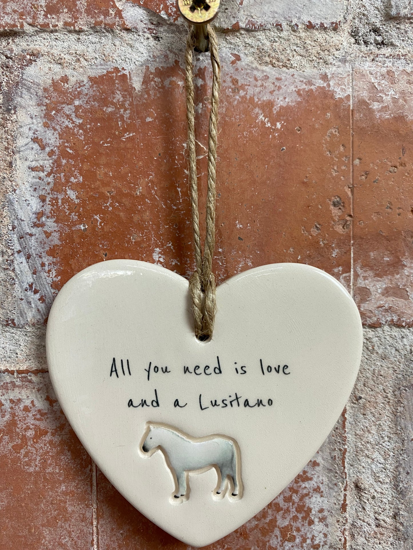 Lusitano Ceramic Heart Ornament