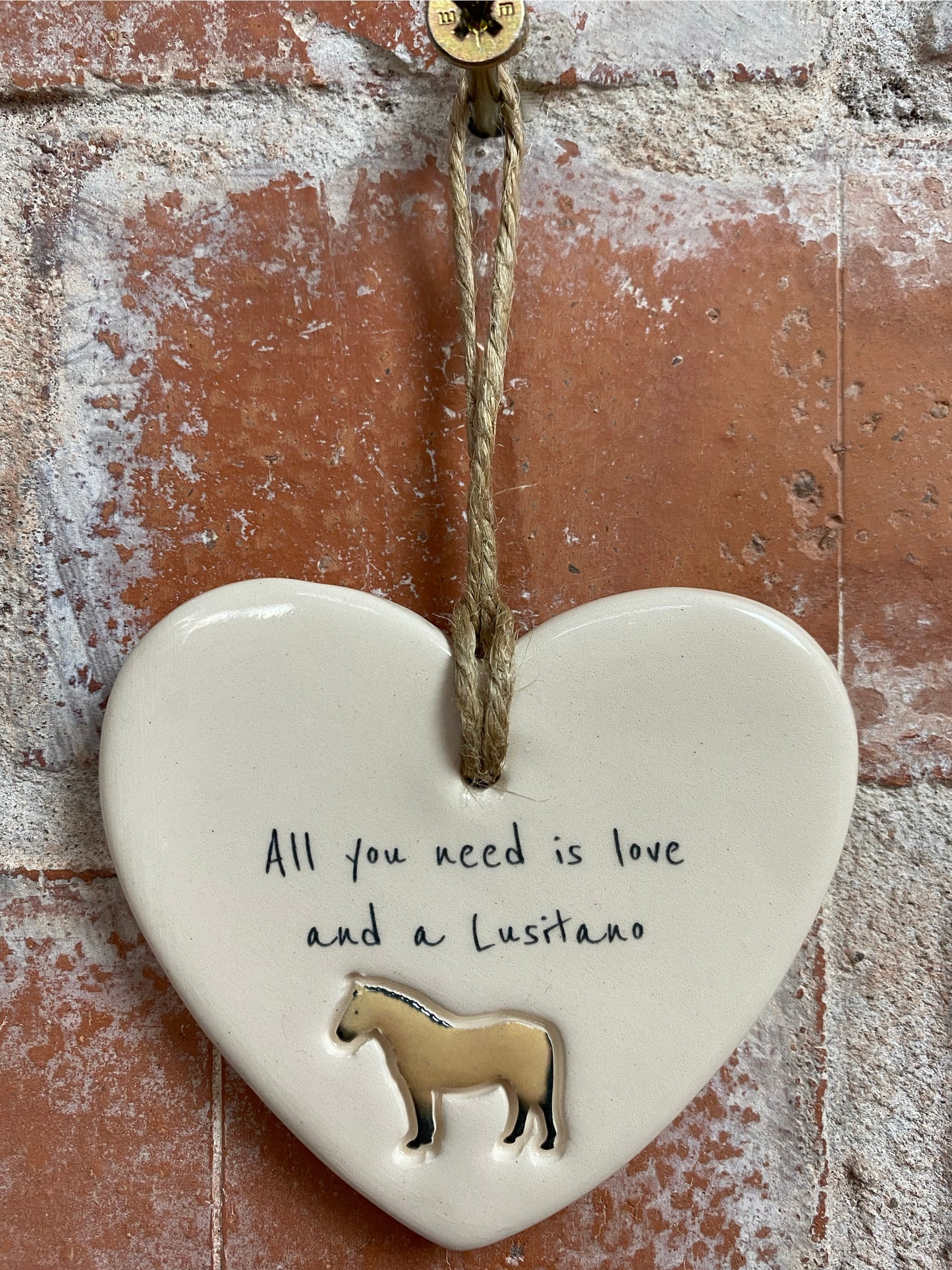 Lusitano Ceramic Heart Ornament
