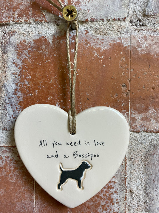 Bossipoo Ceramic Heart Ornament