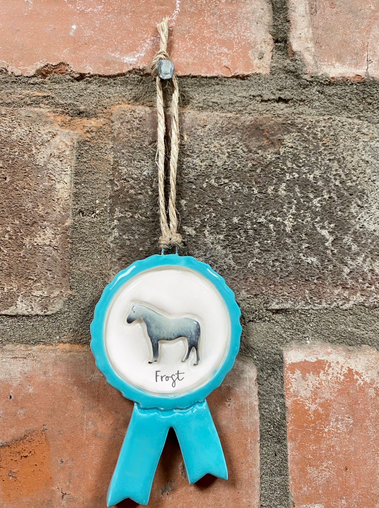 Personalised Horse Rosette Ornament
