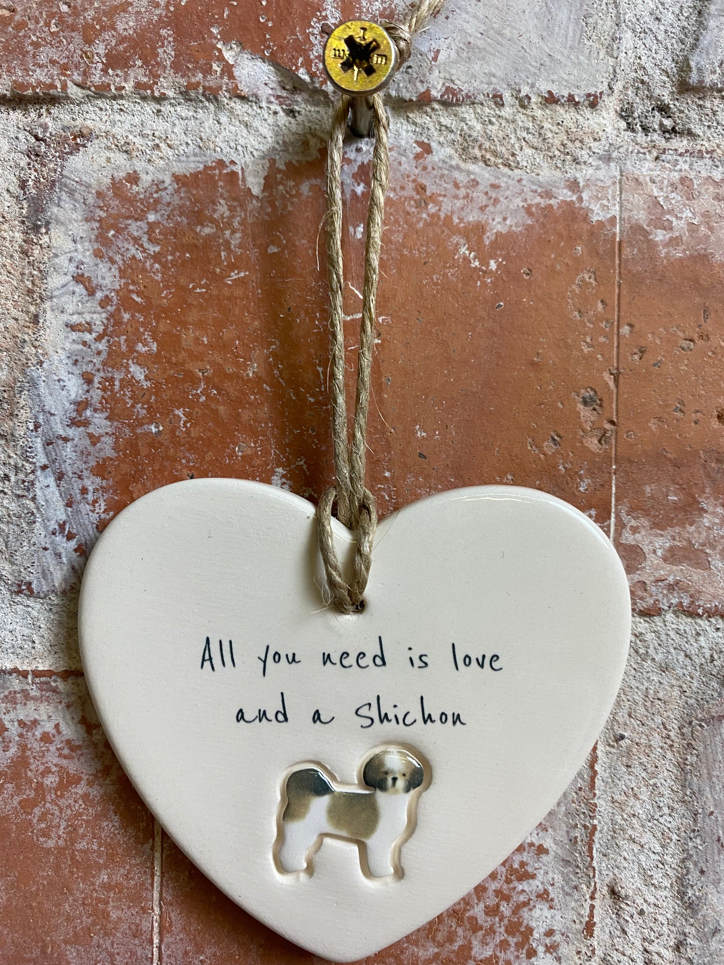 Shichon Ceramic Heart Ornament