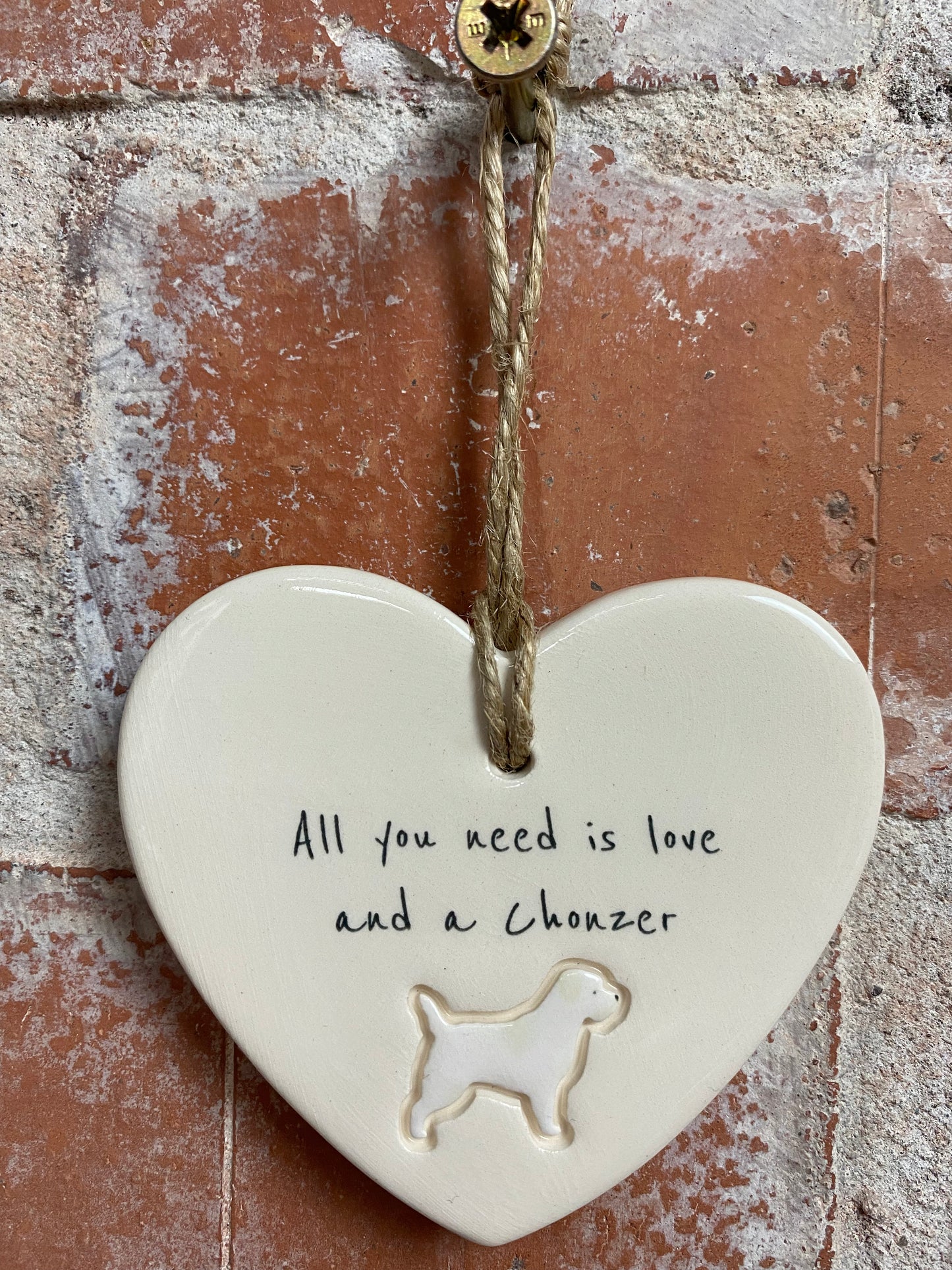 Chonzer Ceramic Heart Ornament