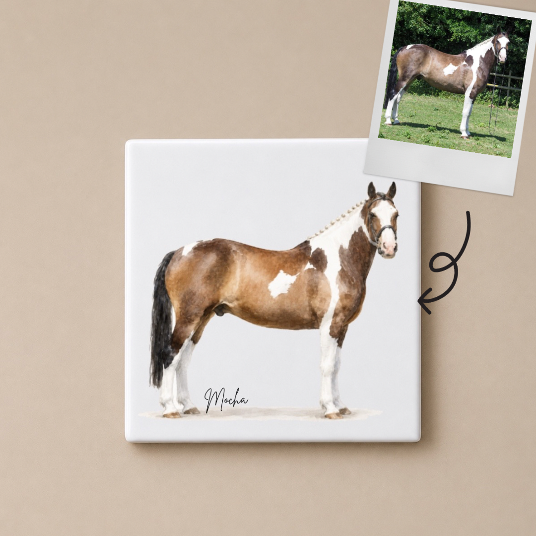 Personalised Horse Coaster