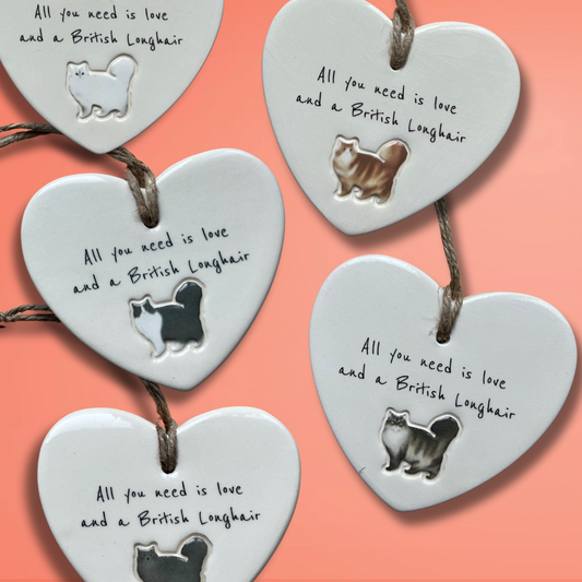 British Longhair Cat Ornament