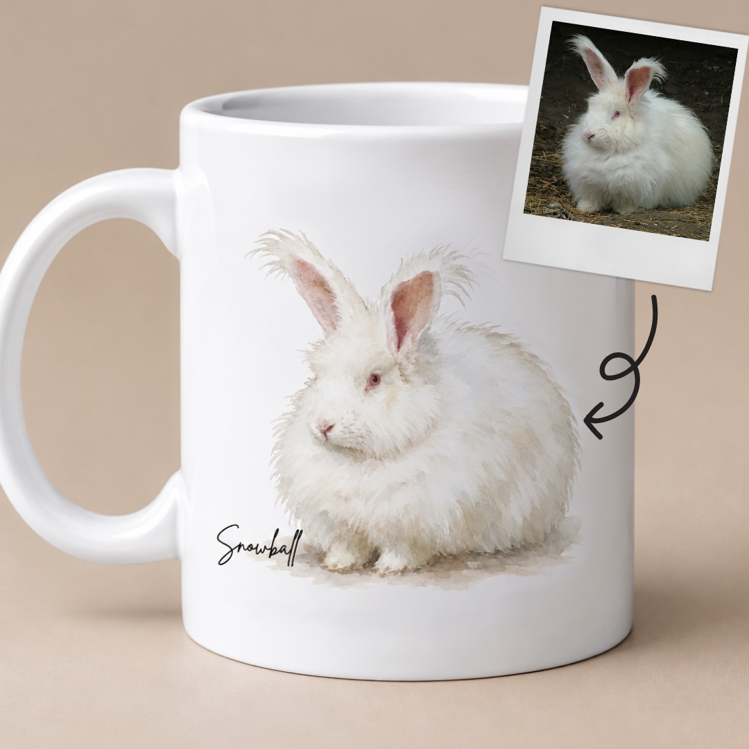 Personalised Rabbit Mug