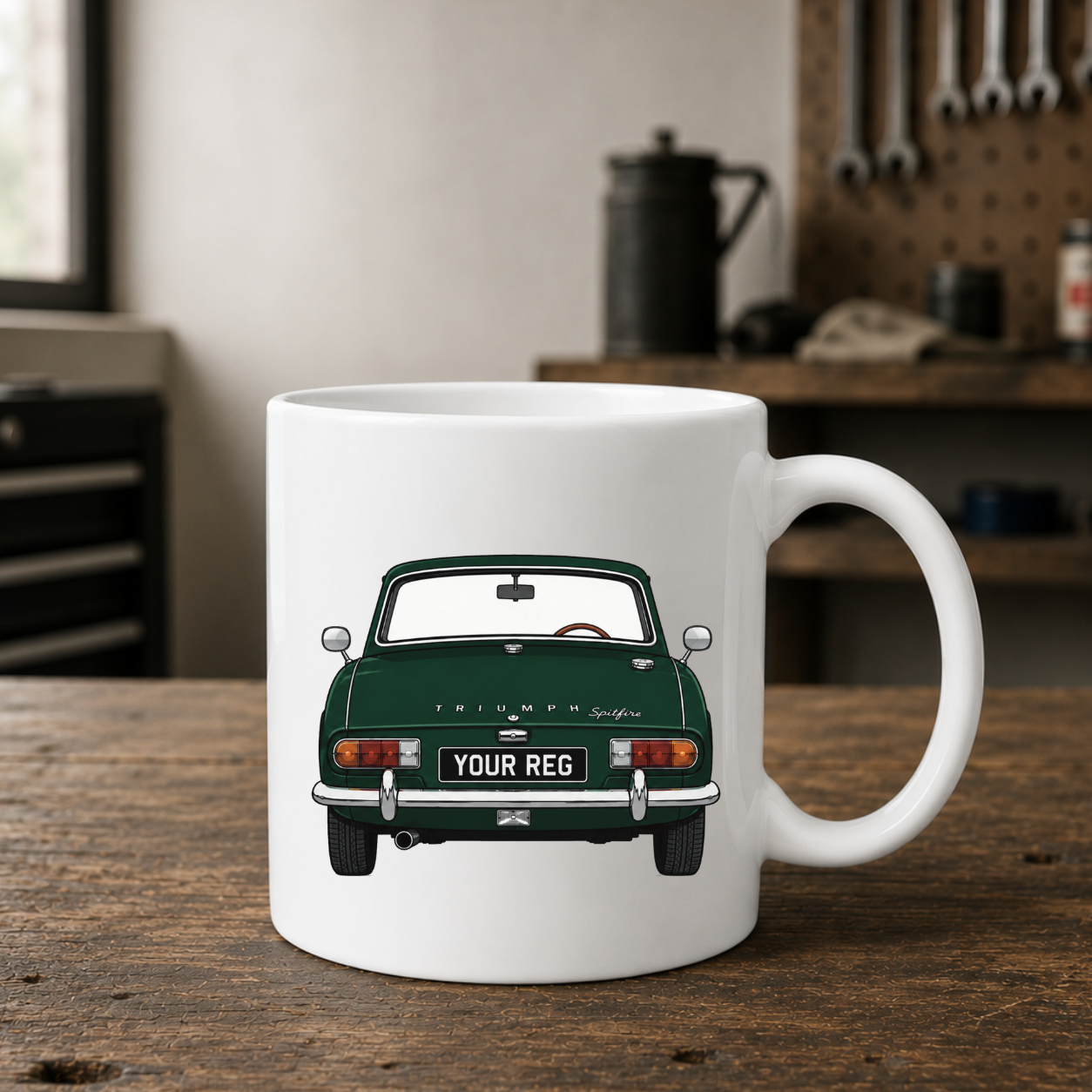 Personalised Triumph Spitfire Mug