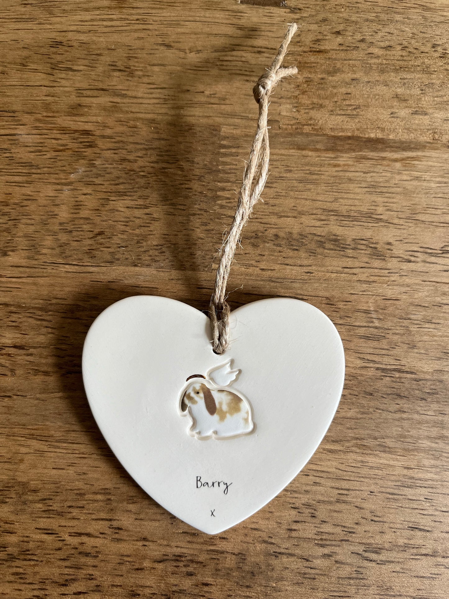 Personalised Rabbit memorial decoration