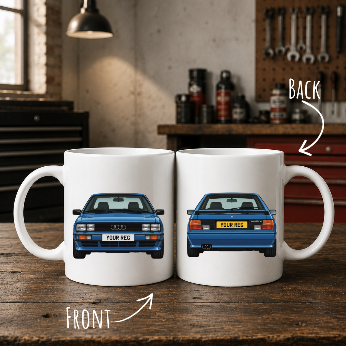 Personalised Audi Quattro Mug