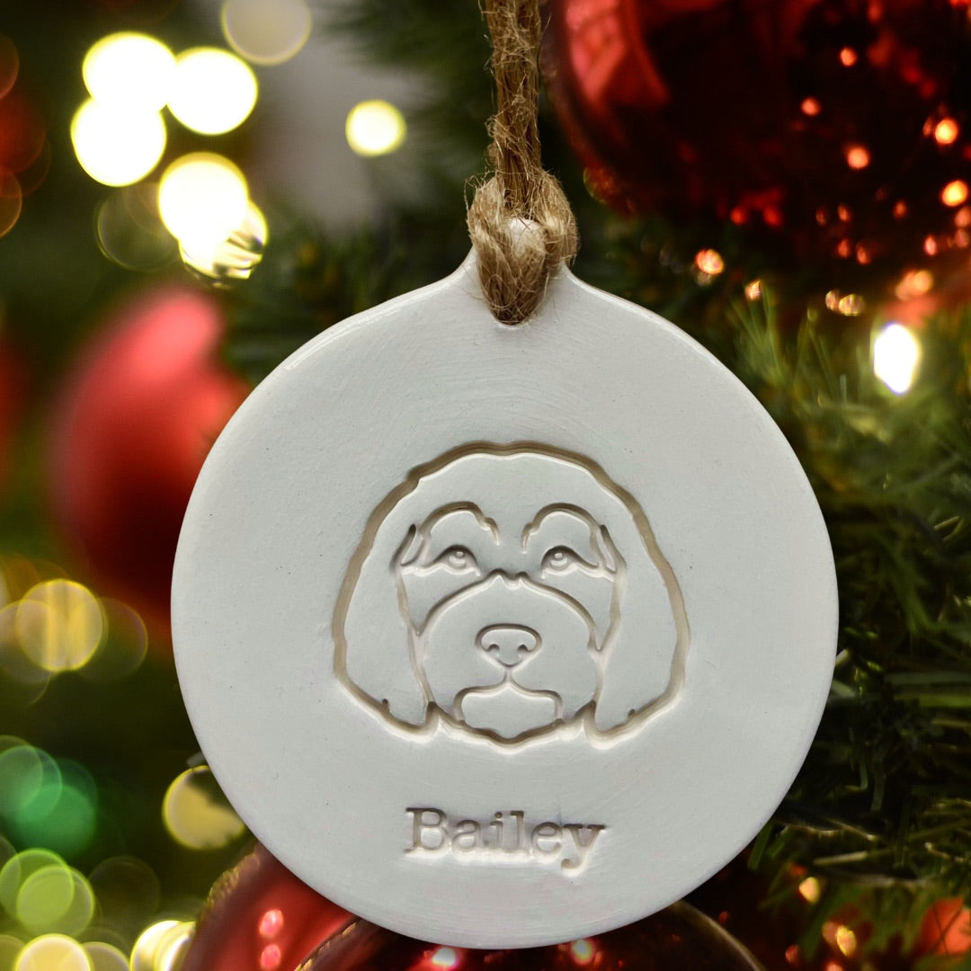 Personalised Goldendoodle Bauble