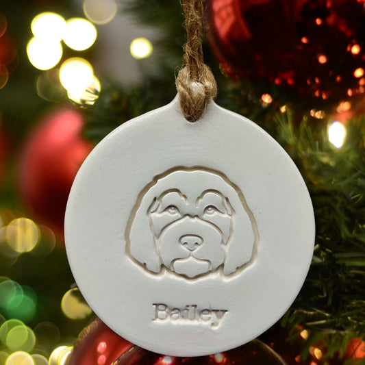 Personalised Goldendoodle Bauble