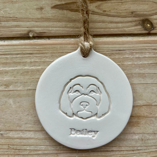 Personalised Goldendoodle Decoration
