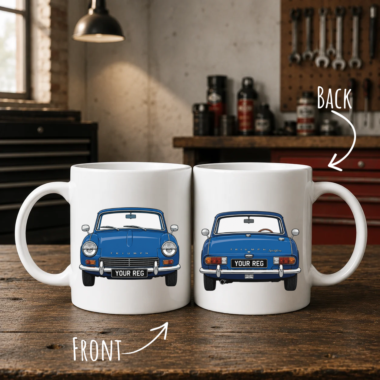 Personalised Triumph Spitfire Mug