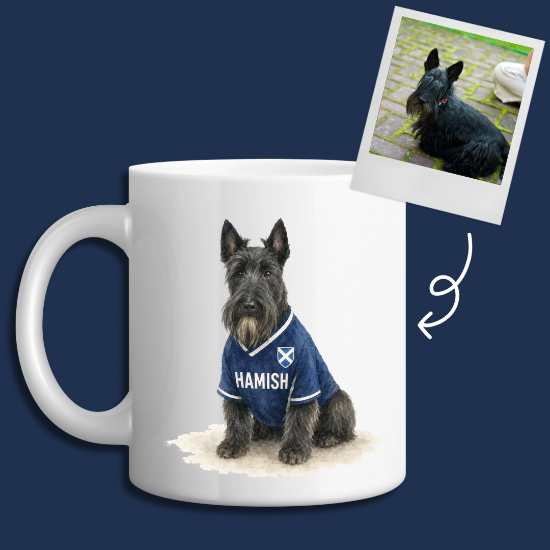 Personalised Scotland Dog Mug