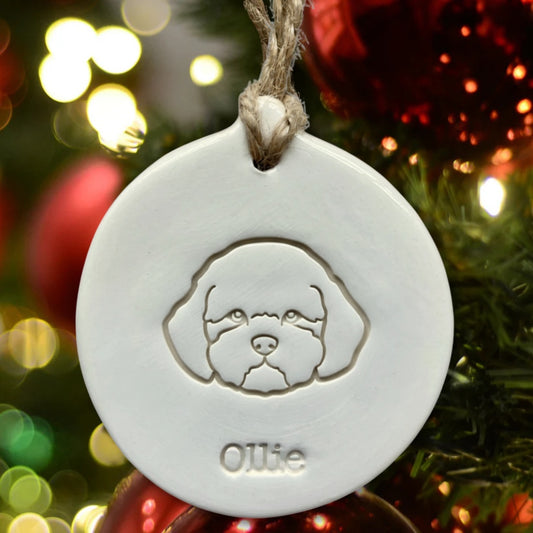 Personalised Bichon Frise Bauble