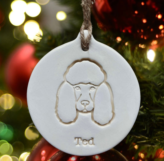Personalised Poodle Bauble