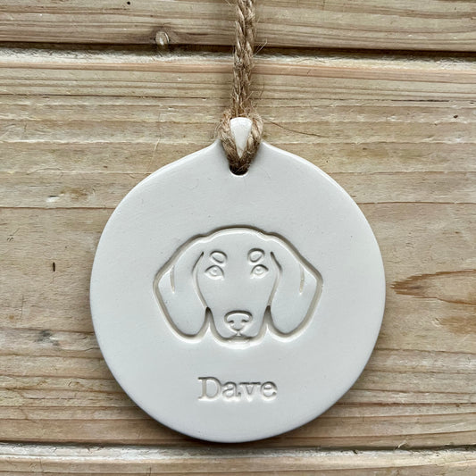 Personalised Dachshund Decoration