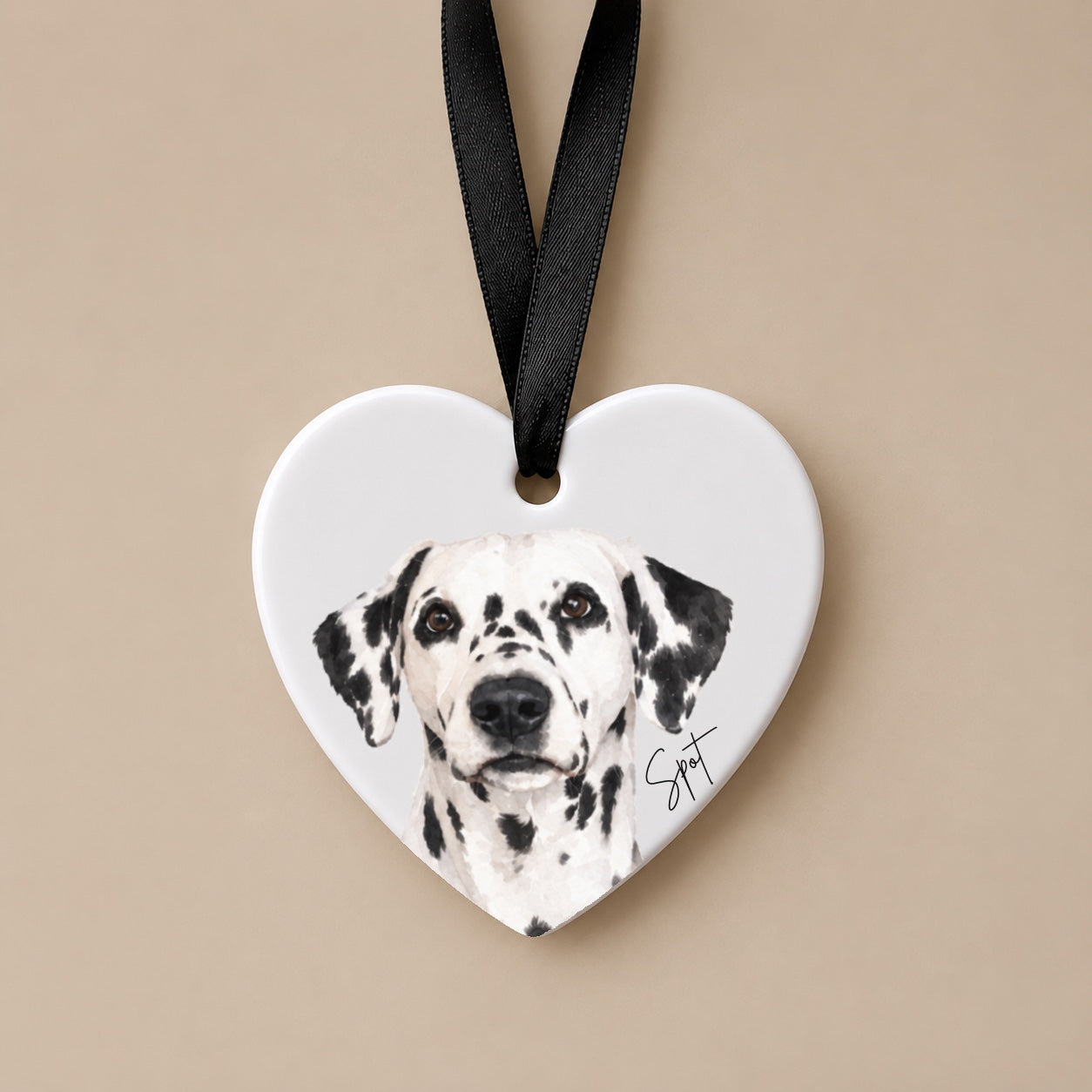 Personalised Watercolour Dog Portrait Ornament