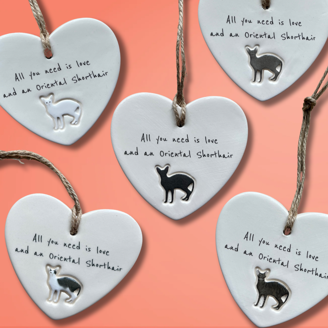Oriental Shorthair Cat Ornament