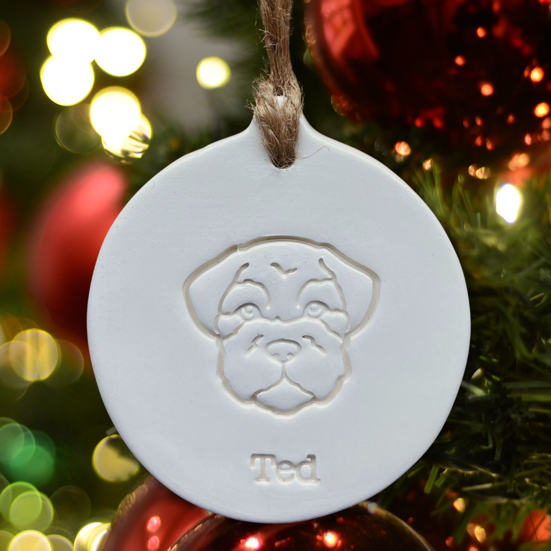 Personalised Border Terrier Bauble