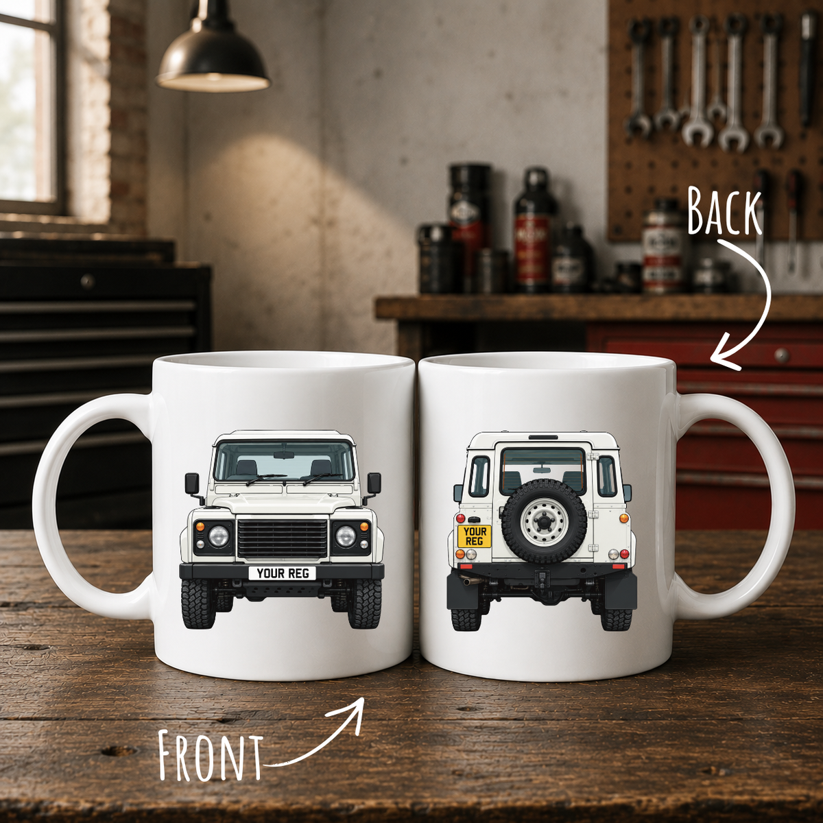 Personalised Landrover Defender Mug
