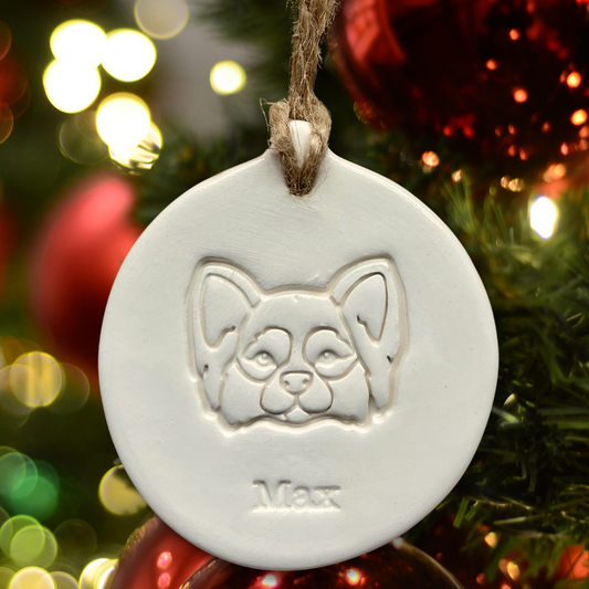 Personalised Longhaired Chihuahua Bauble