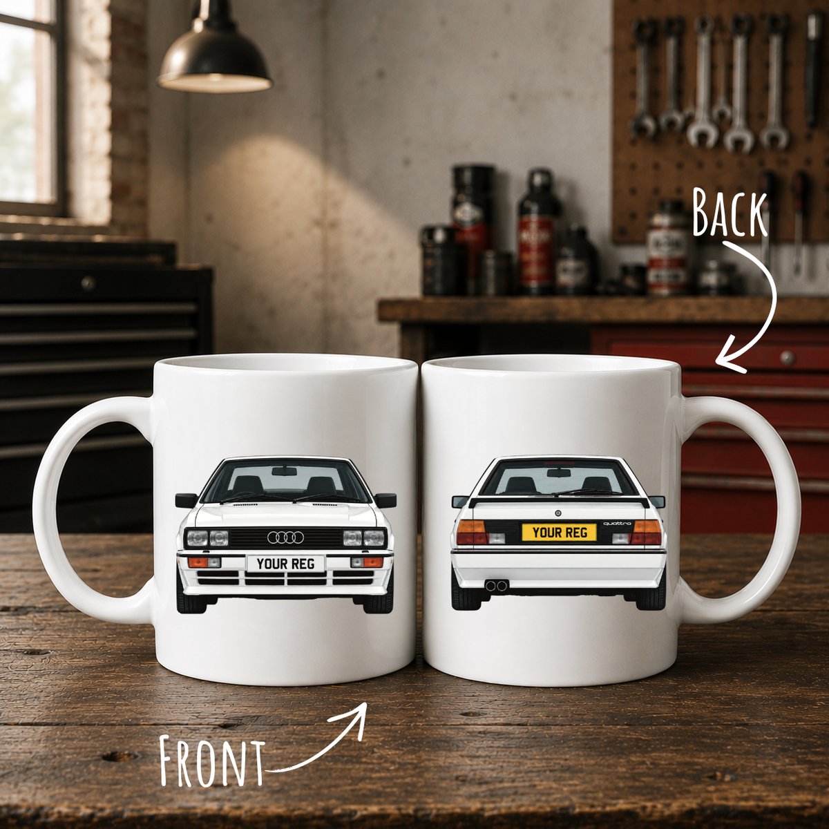 Personalised Audi Quattro Mug