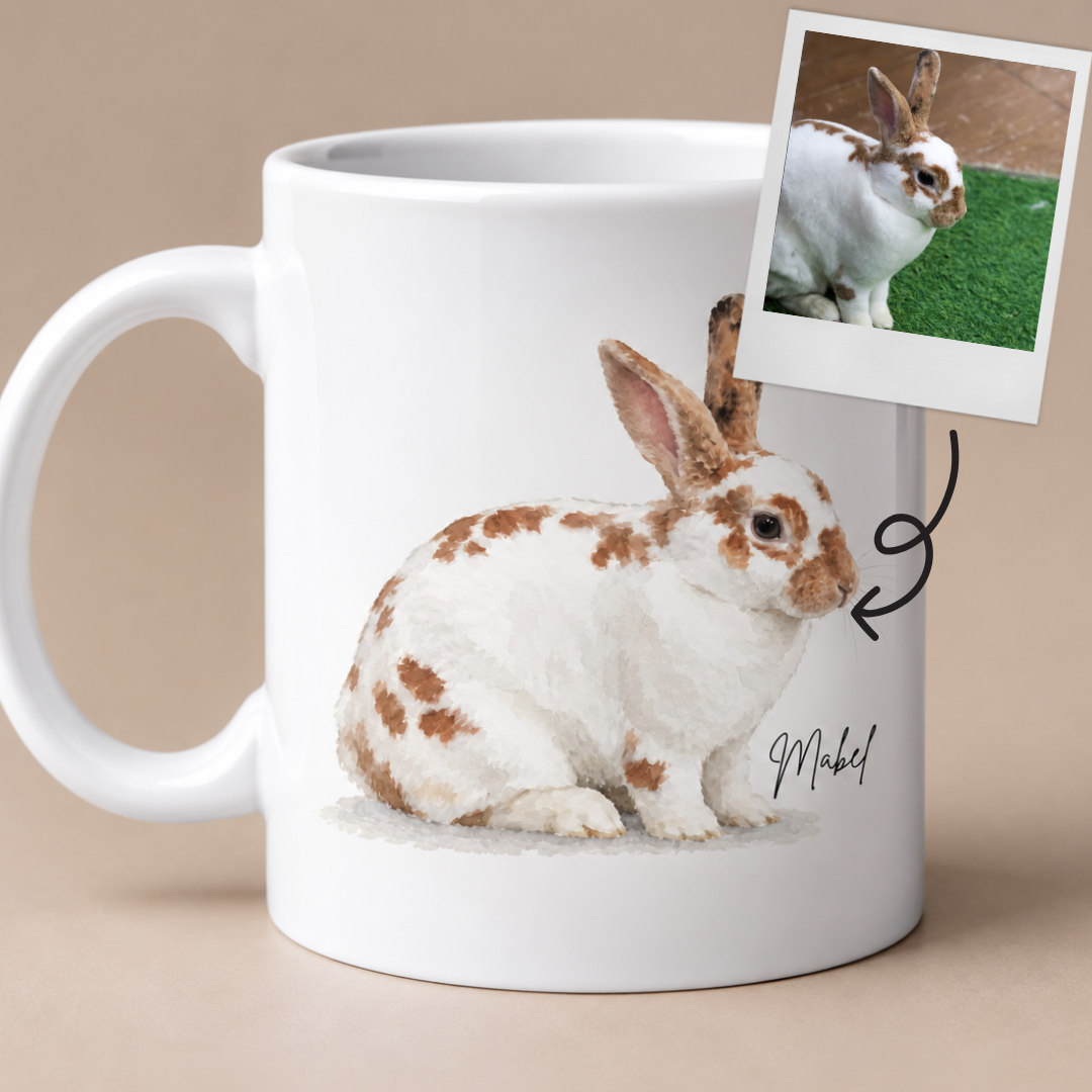 Personalised Rabbit Mug