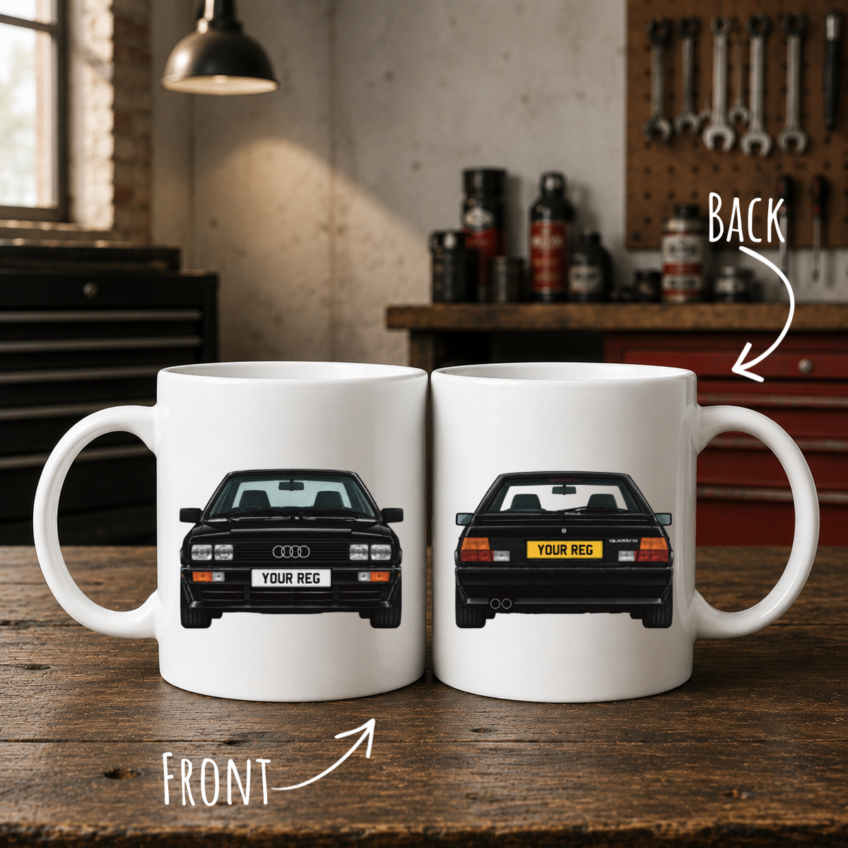 Personalised Audi Quattro Mug