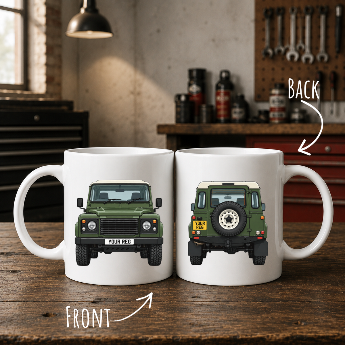 Personalised Landrover Defender Mug