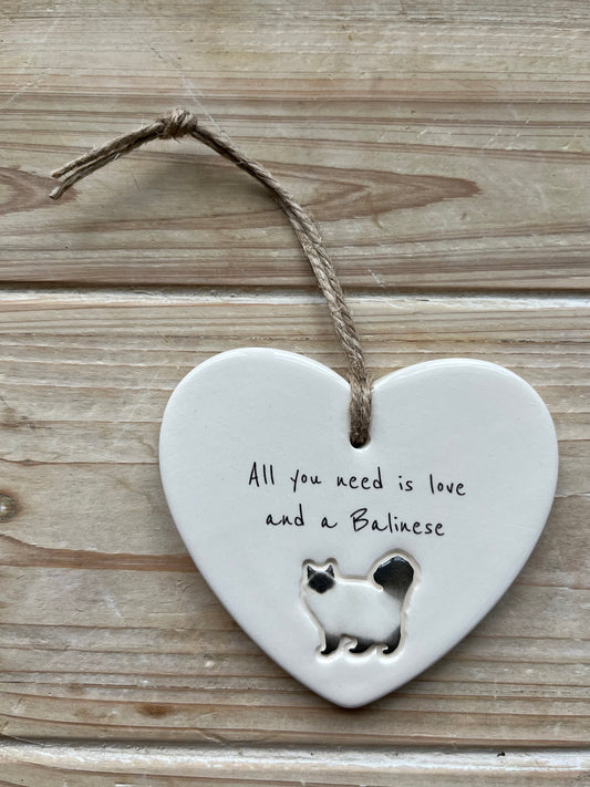 Balinese Cat Ornament
