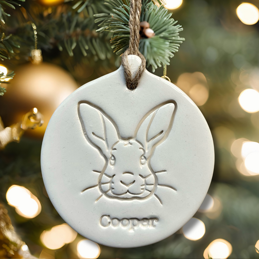 Personalised Giant Rabbit Bauble