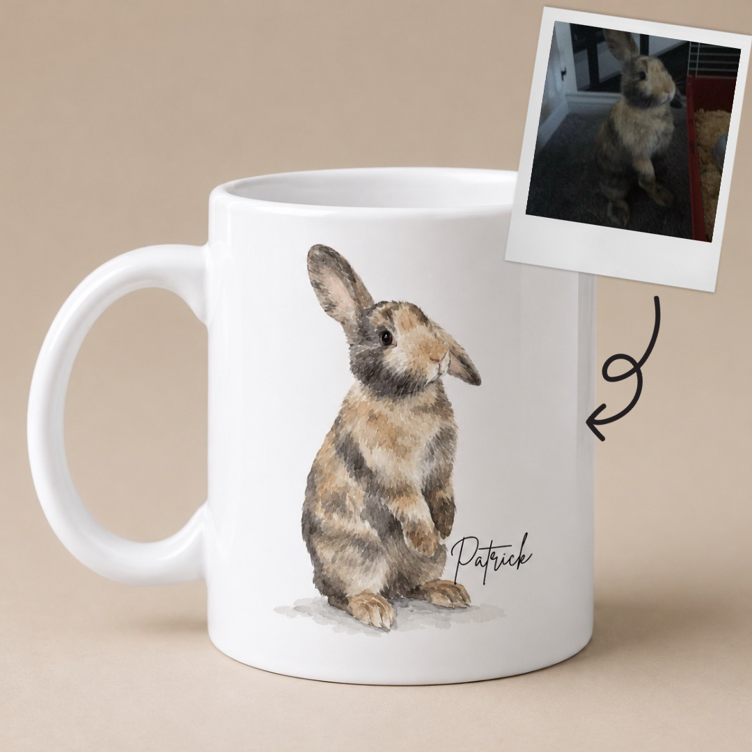 Personalised Rabbit Mug