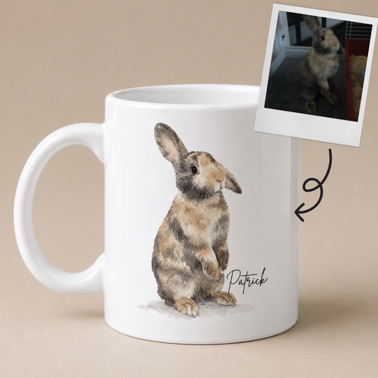 Personalised Rabbit Mug