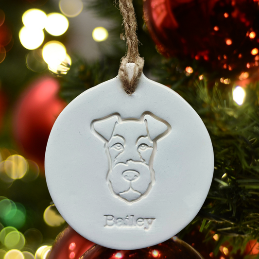 Personalised Wire Fox Terrier Bauble