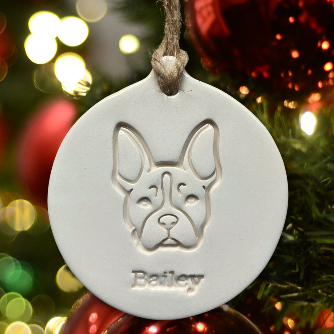Personalised Boston Terrier Bauble