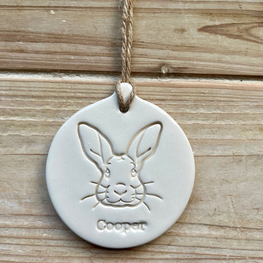 Personalised Giant Rabbit Decoration