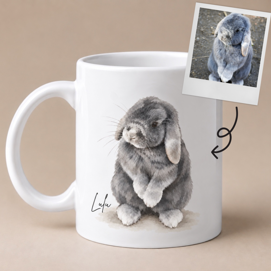Personalised Rabbit Mug