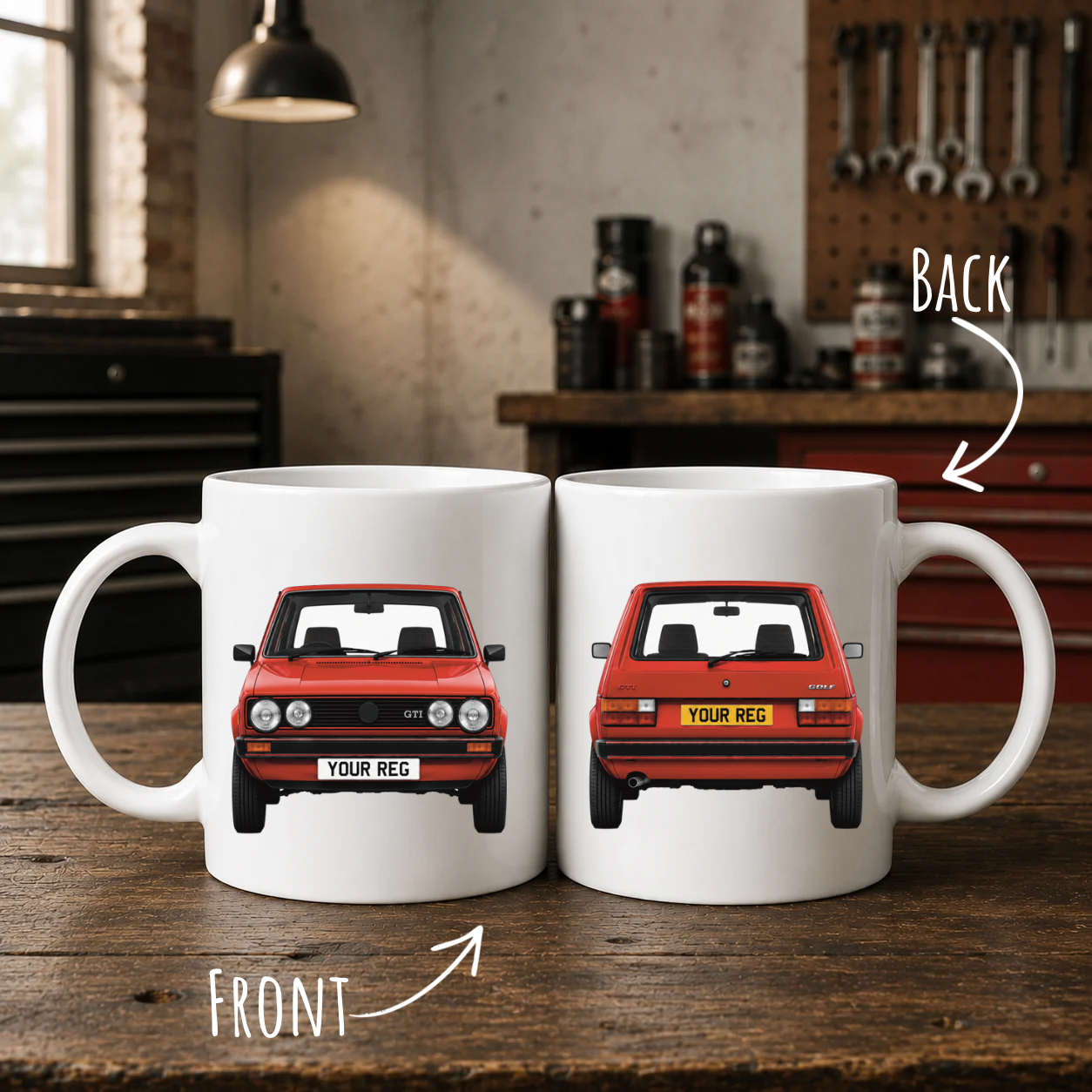 Personalised Golf GTI Mk1 Mug