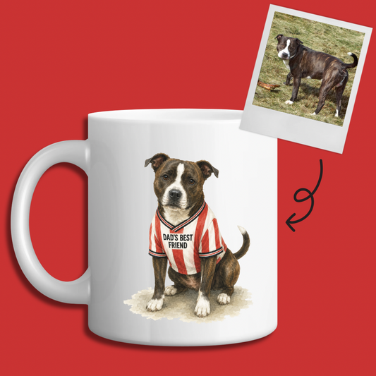 Personalised Father’s Day Sunderland Dog Mug