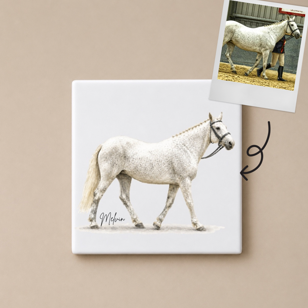 Personalised Horse Coaster