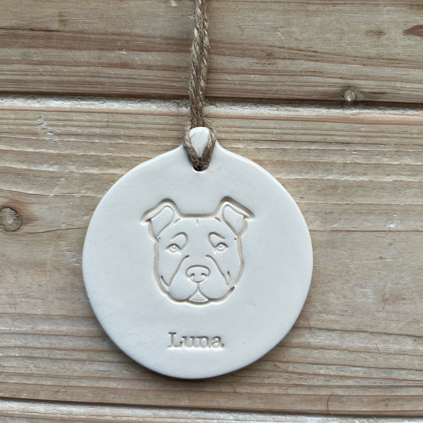 Personalised Staffy Decoration
