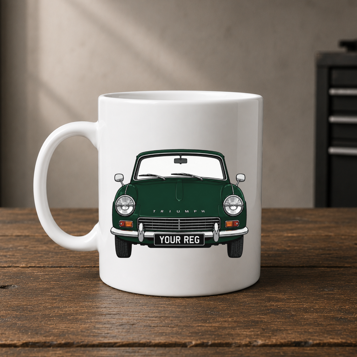 Personalised Triumph Spitfire Mug