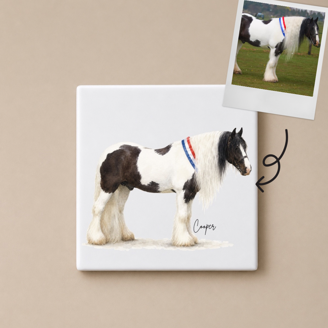 Personalised Horse Coaster