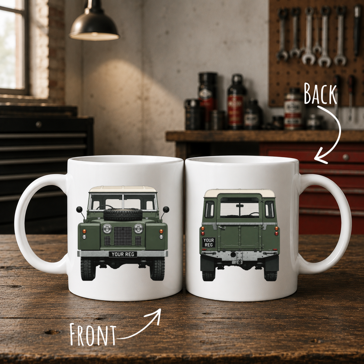Personalised Landrover Series 2 Mug